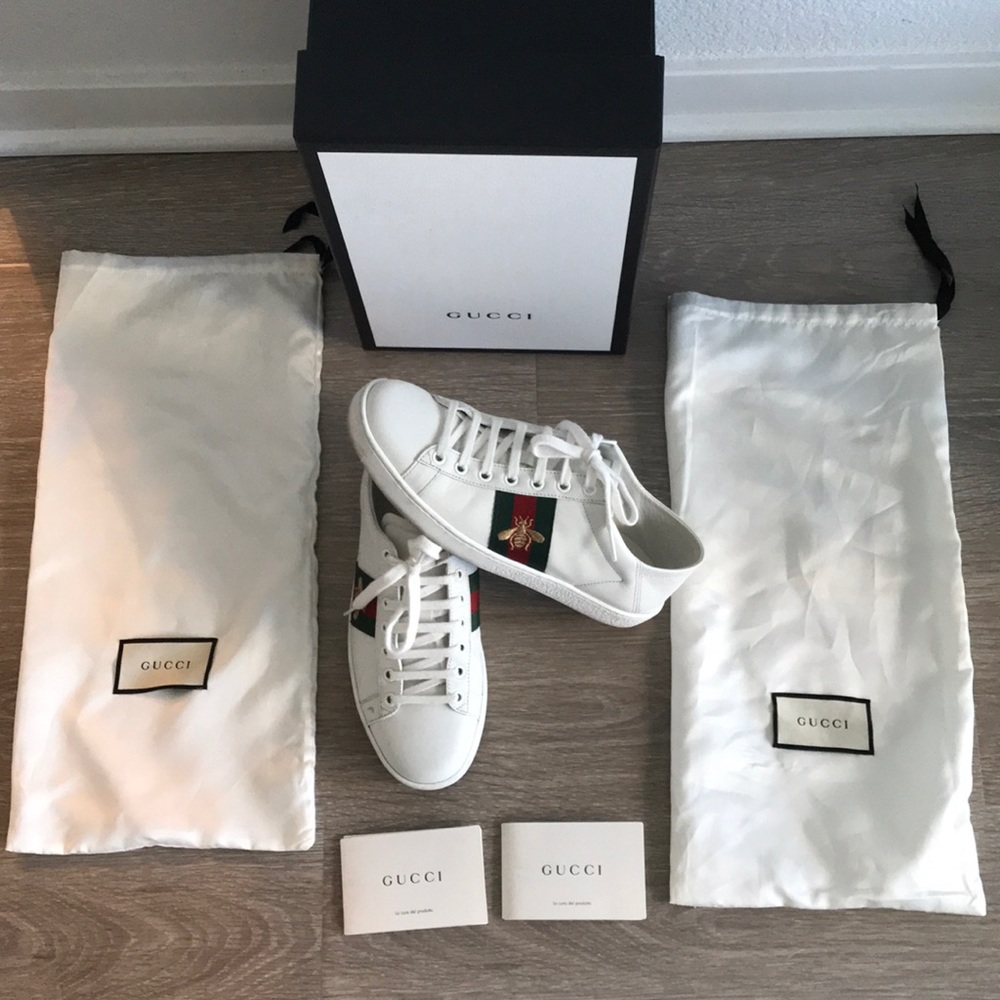 White Gucci Sneakers size 7.5 (37.5 EU)